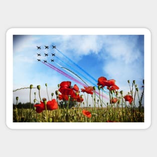 Reds and Poppies Sticker